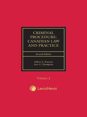 cover image of Criminal Procedure: Canadian Law and Practice
